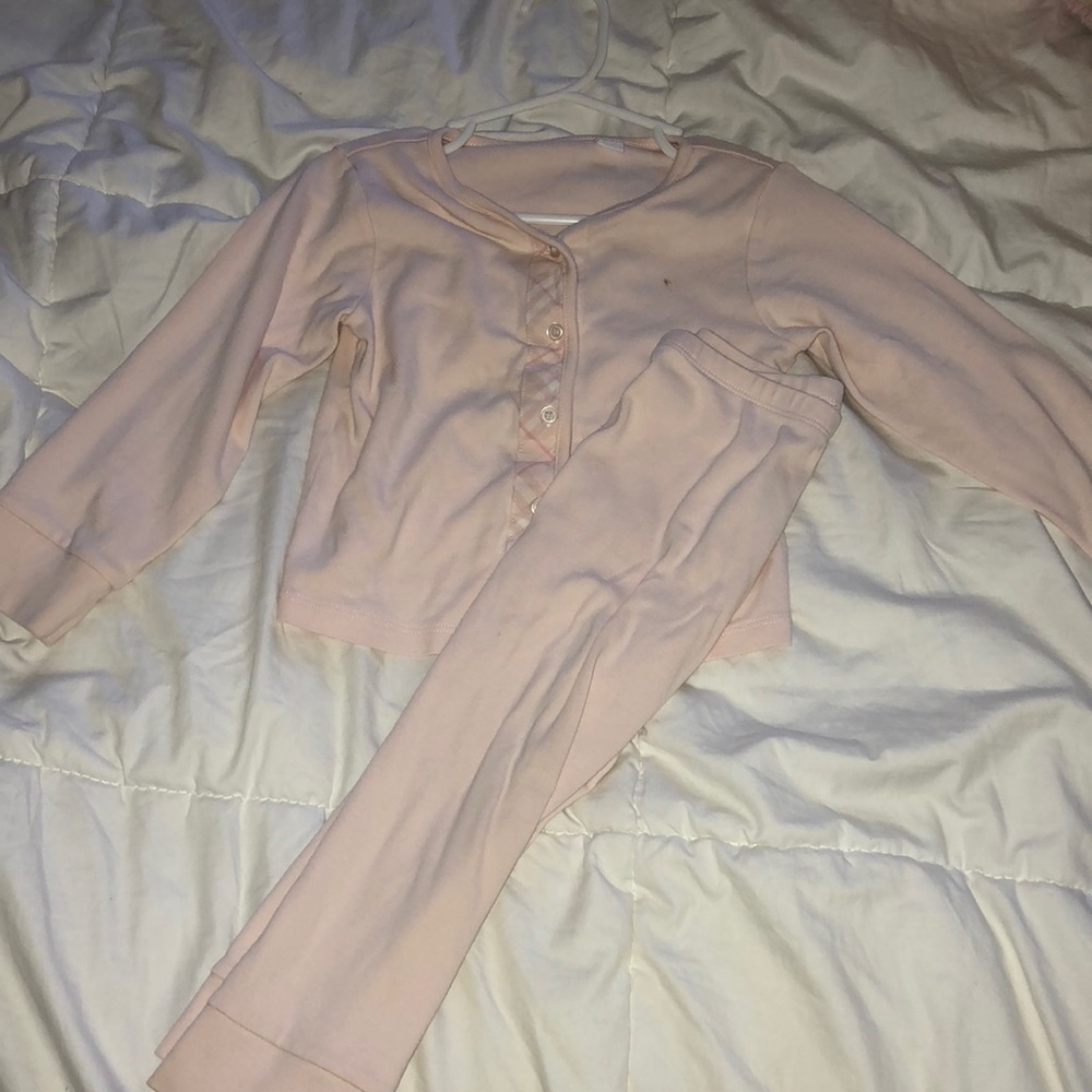 Burberry girls pink pajamas